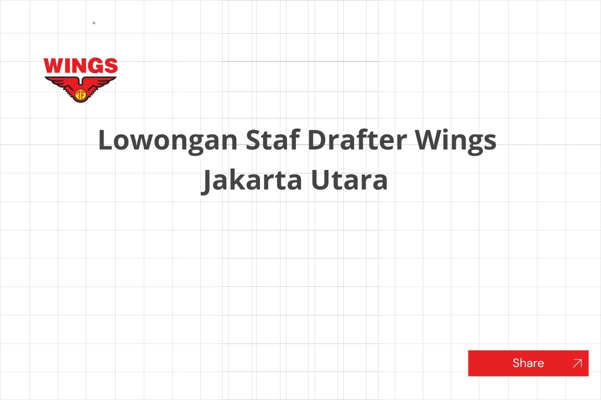 Lowongan Staf Drafter Wings Jakarta Utara