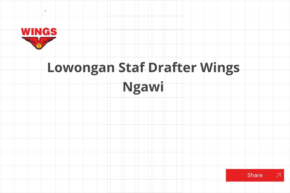 Lowongan Staf Drafter Wings Ngawi