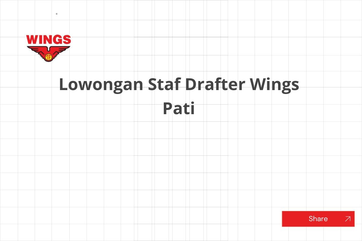 Lowongan Staf Drafter Wings Pati