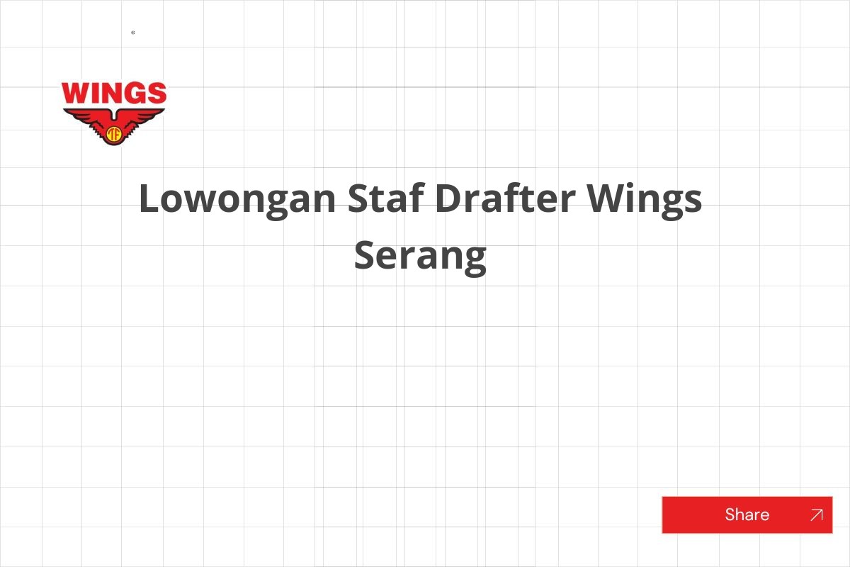 Lowongan Staf Drafter Wings Serang